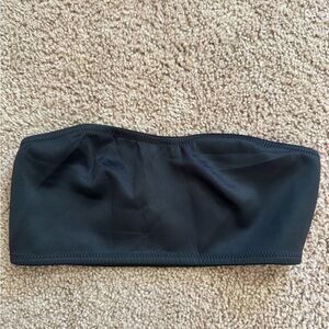 Black Strapless Bandeau Top